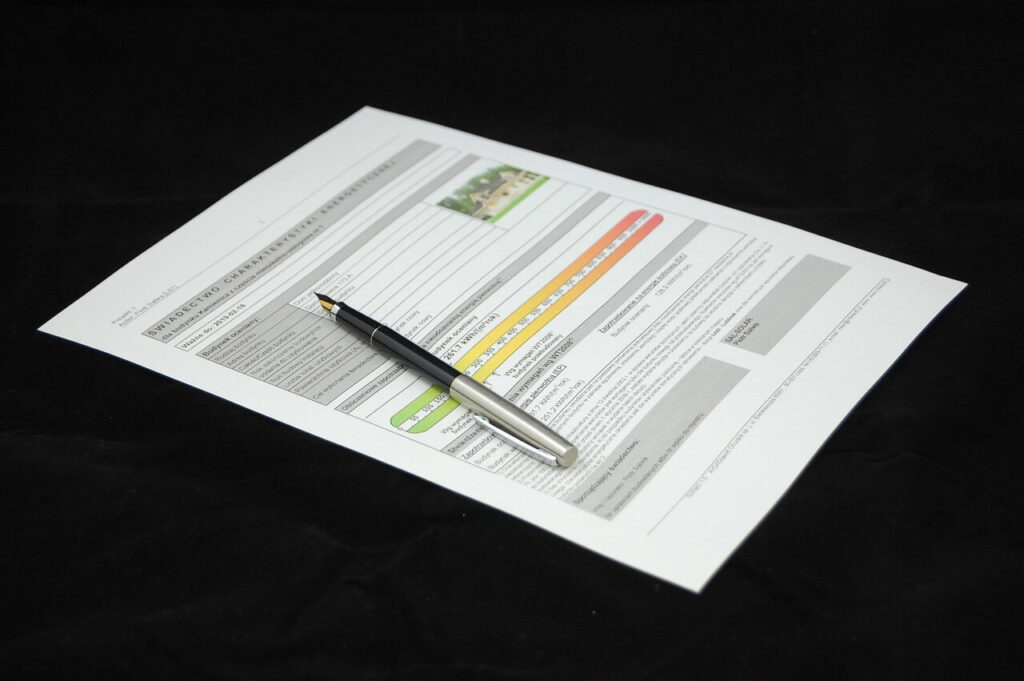 Download free HD stock image of Energy Certificate Document