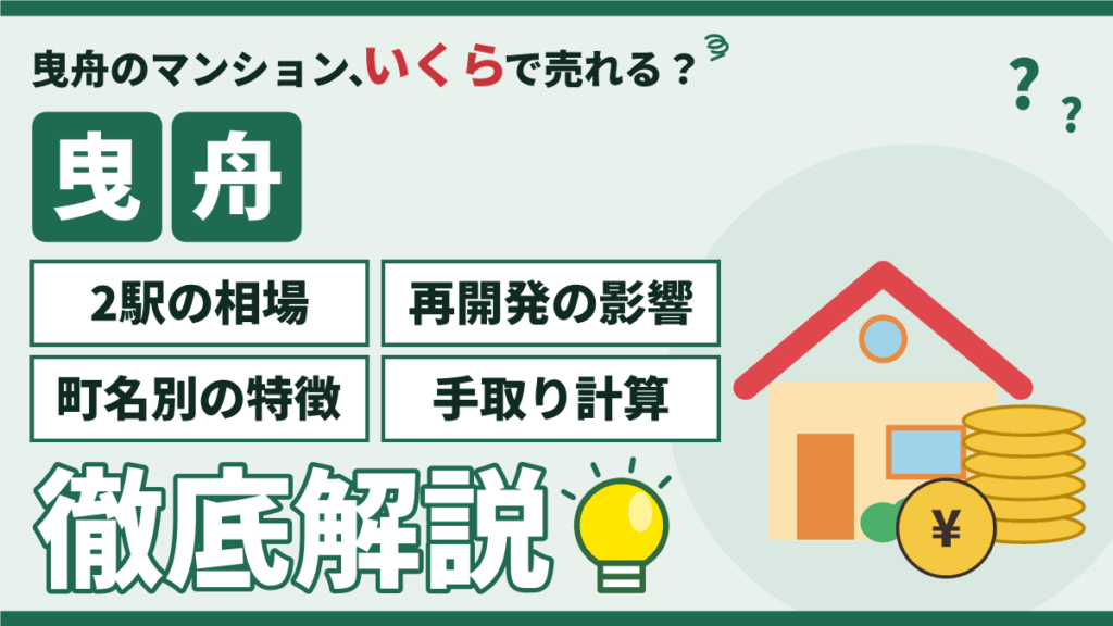【2026年】曳舟のマンション売却｜相場5,500万円と再開発・町名別の売り方のアイキャッチ