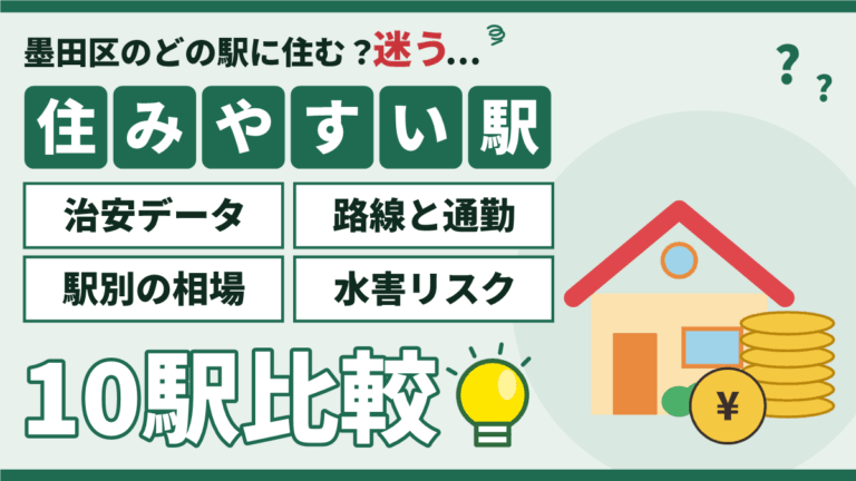 【2026年】墨田区の住みやすい駅｜治安・相場・水害を10駅で比較のアイキャッチ